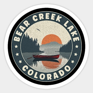 Bear Creek Lake Colorado Sunset Sticker